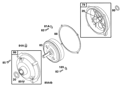 Gear Reducer Assembly Diagram and Parts List for 176432-0117-XX  Briggs and Stratton Engine